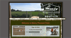 Desktop Screenshot of muzzypheasantfarm.com